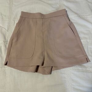 Wilfred High Waist Shorts in Taupe